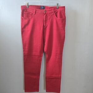 Chaps Bright Red Skinny Jeans